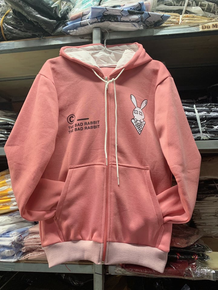 [NEW] ÁO KHOÁC THUN CAO CẤP IN HÌNH HỌA TIẾT 3D BAD RABBIT FORM RỘNG CÁ TÍNH NĂNG ĐỘNG