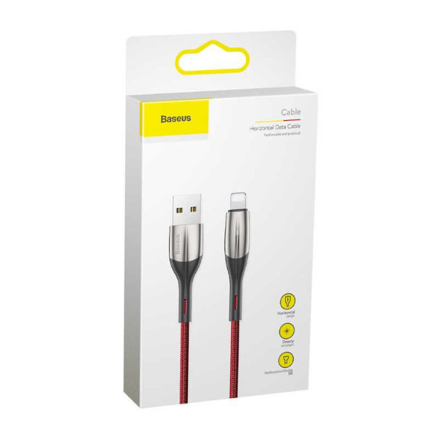 Cáp Lightning Baseus Horizontal Data Cable chống gãy