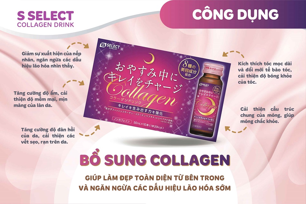 Nước Uống Làm Đẹp Da S Select Collagen Drink (1 lọ)