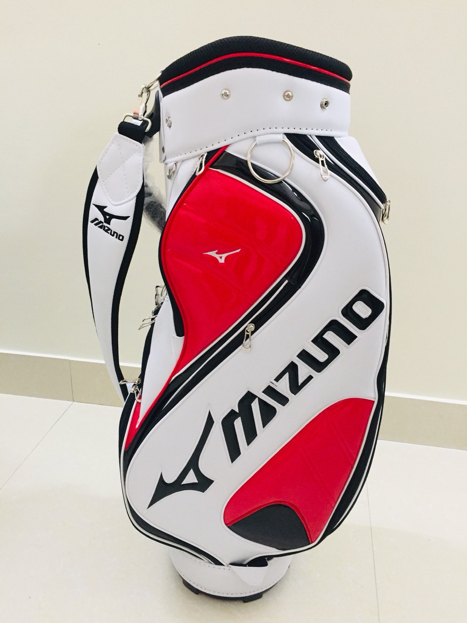Túi gậy Mizuno-golf bag for men and women- golf caddy bag-túi golf mizuno- túi đựng gậy nam nữ 2 màu đen -trắng- túi golf nam nữ- chất liệu da Pu-golf bag 2023