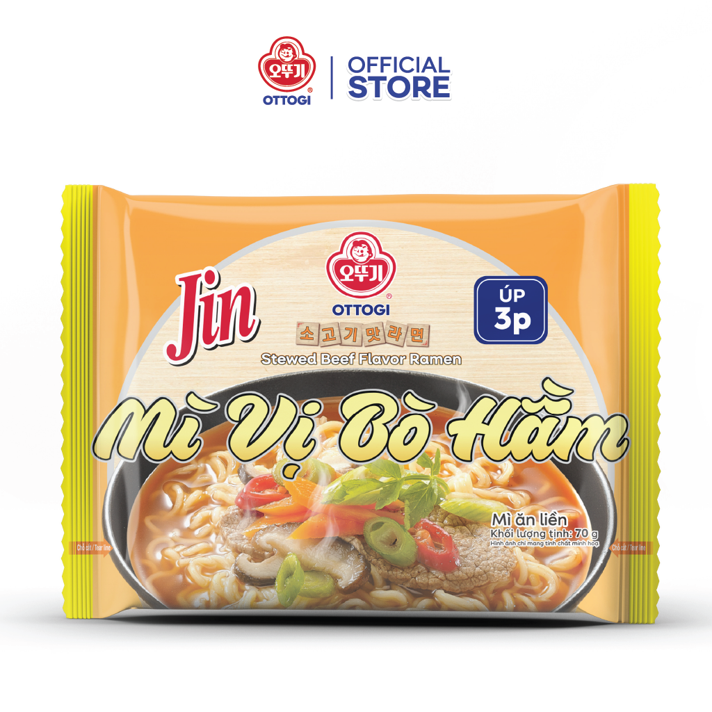 Mì ăn liền Jin Vị Bò Hầm Otoki 70g