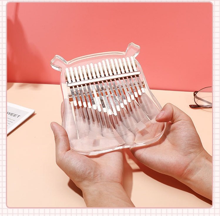 [HCM]Đàn kalimba trong suốt đàn kalimba 17 phím HIPPO-M17 Chú Hà mã xinh xắn đàn kalimba quà tặng sinh nhật