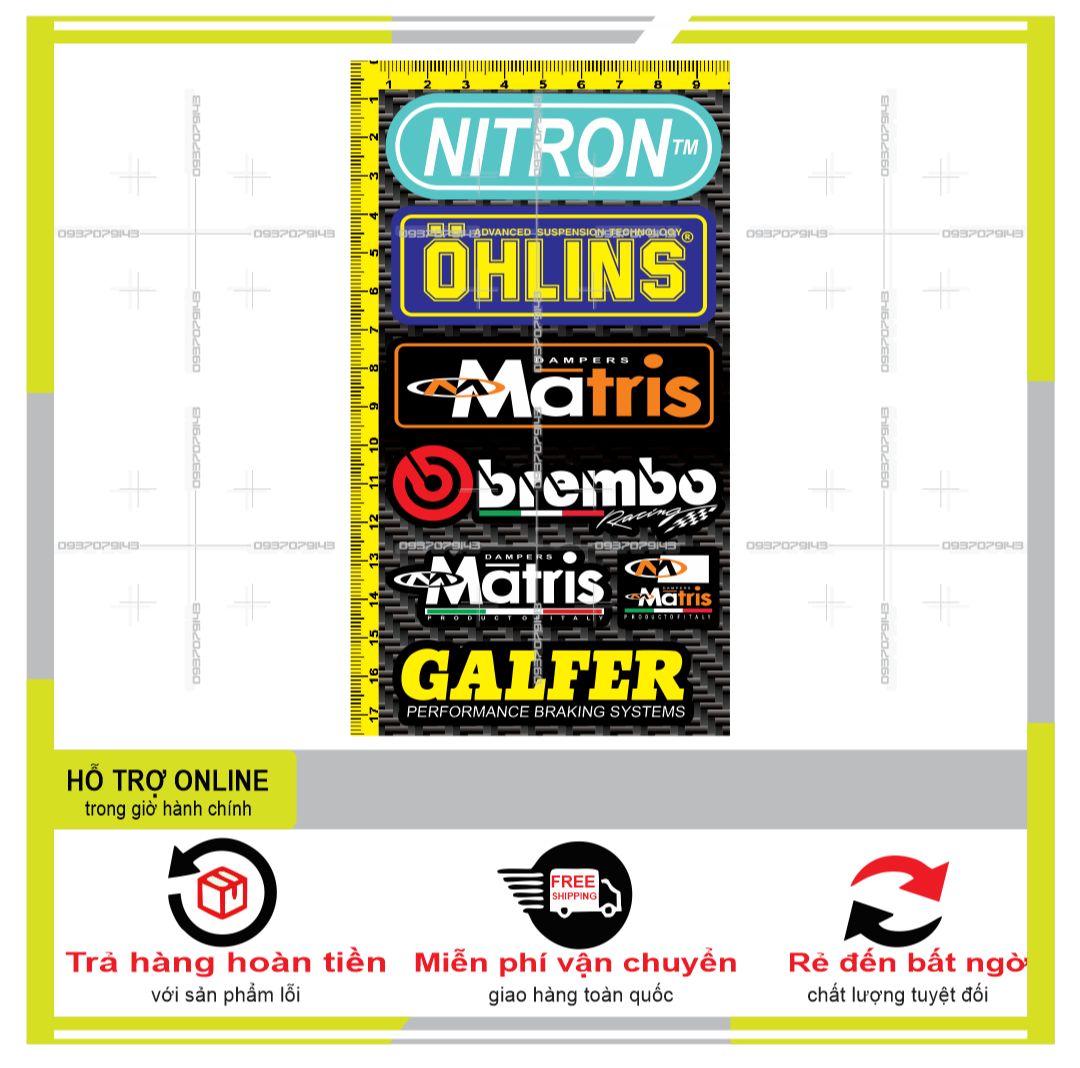 LOGO STICKER DÁN XE MÁY MINI M8  - THUDECAL