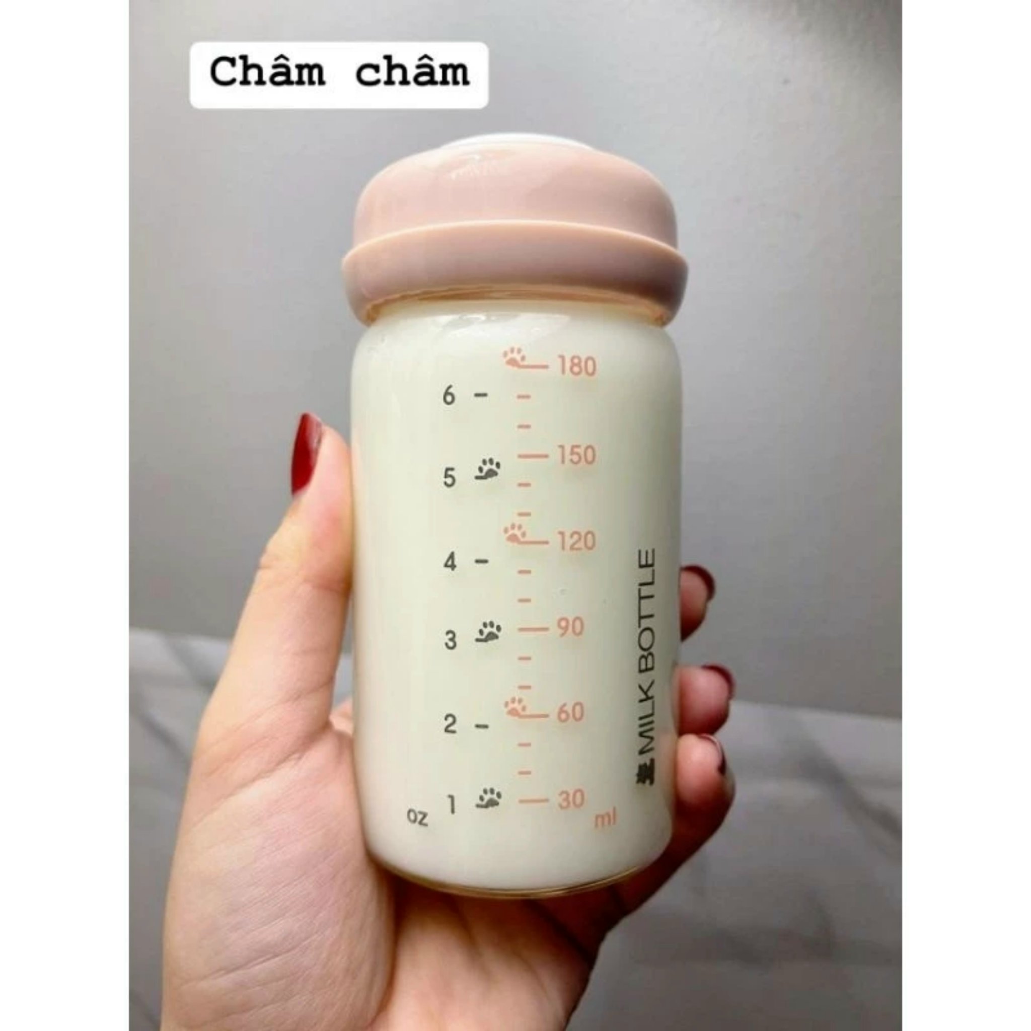 BÌNH TRỮ SỮA THUỶ TINH SNOWBEAR 180ML