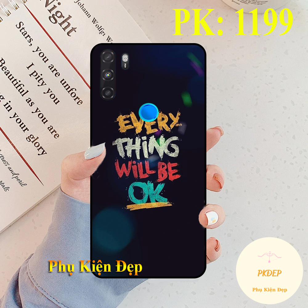 [HCM]Ốp lưng Vsmart Active 3 dẻo đen in hình Slogan bá đạo và siêu chất