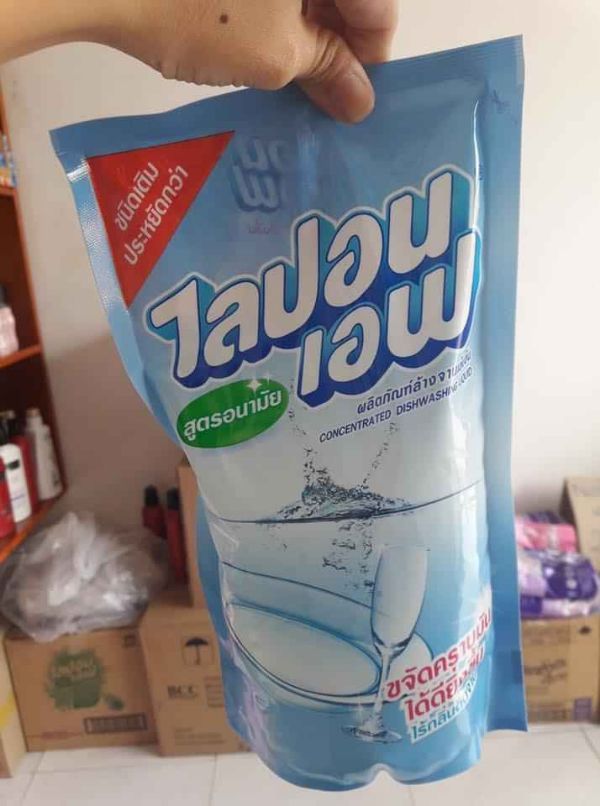 [COMBO 3 BỊCH] NƯỚC RỬA CHÉN LIPON 550ML [KHÔNG MÙI] THÁI LAN