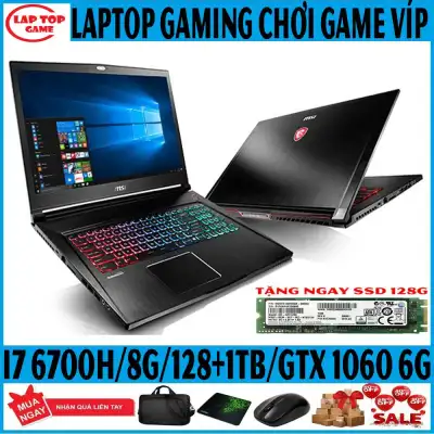 [Trả góp 0%]MSI GS63VR 6RF gaming siêu mỏng Core i7-6700HQ/ 8G/ SSD128+1TB/ VGA GTX 1060 6G/  màn 15.6 FullHD 1920*1080 IPS)1.8KG