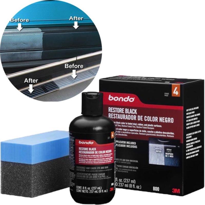 Dung dịch phục hồi nhựa đen - 3M Bondo Restore Black Restauradoor De Color Negro PN0800 237ml (Đen)