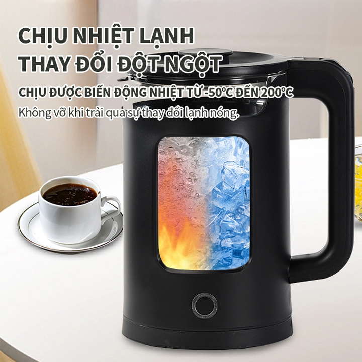 Ấm siêu tốc công suất 1500W, 2.3L, 2L Ấm đun nước, bình siêu tốc, bình đun nước DSH\ Lock&Lock 1.8L EJK418SLV