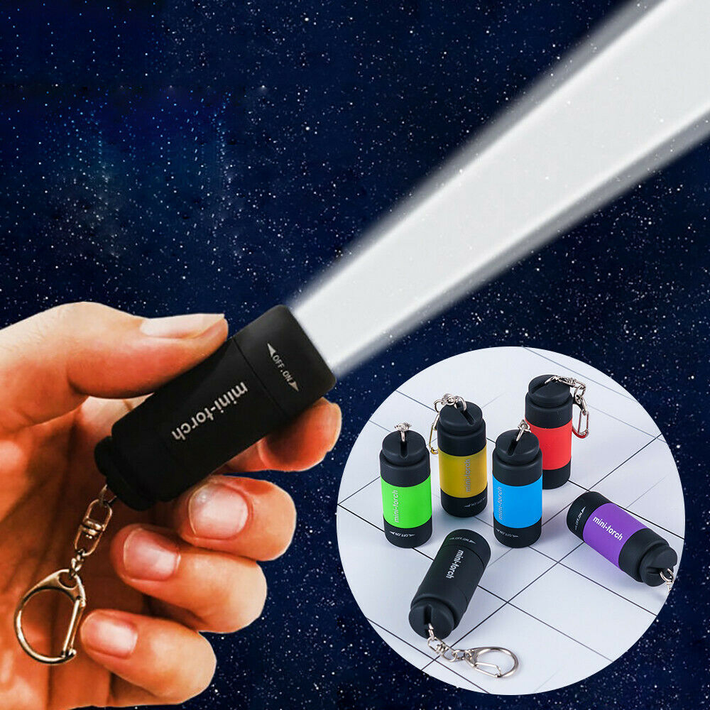 Móc khóa đèn pin mini sạc USB Mini-torch chống  nước  - đèn pin siêu sáng - đèn pin mini - den pin cam tay - đèn bão -