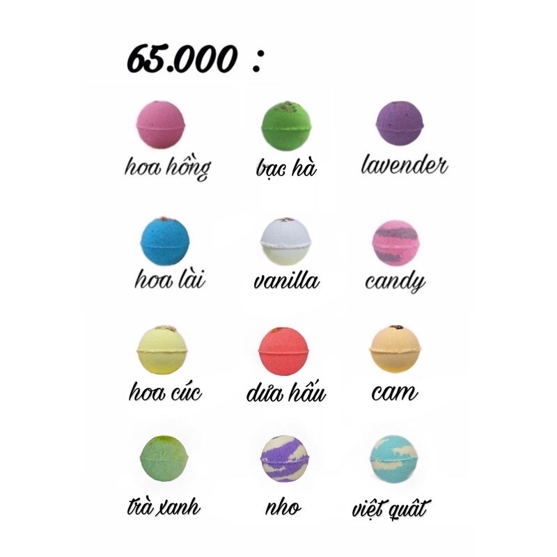 Viên thả bồn tắm ( Bath Bomb)