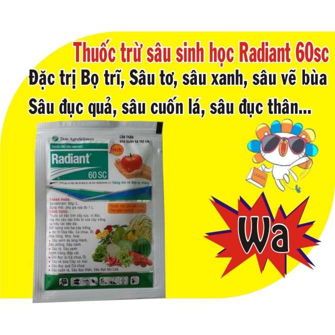 THUỐC TRỪ BỌ TRĨ SÂU TƠ RADIANT(TRÁI CÀ)