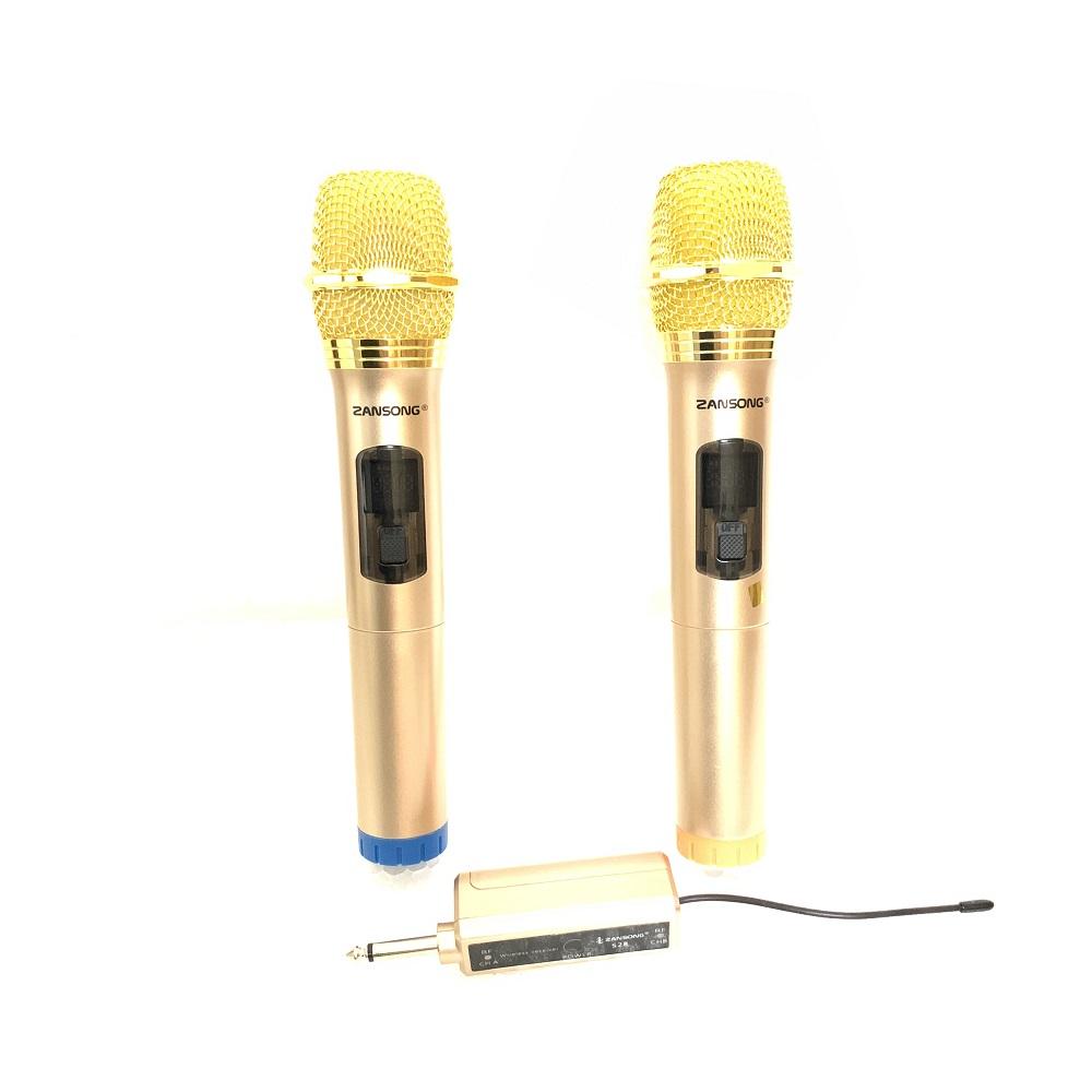 BỘ 2 Mic Karaoke KhÔng DÂy Đa NĂng CÔng NghỆ BĂng TẦn Uhf , DÙng Cho Âm Ly, Dàn Âm Thanh Và TẤt CẢ CÁc LoẠi Loa KÉo Zansong By Vietstore