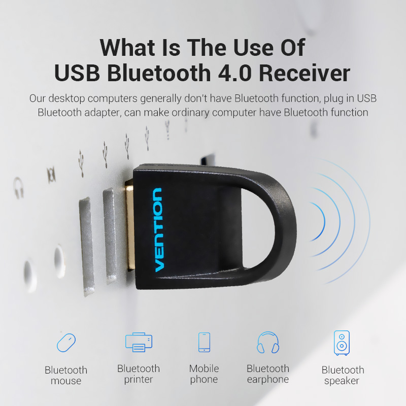 USB Bluetooth 4.0 VENTION kết nối không dây Bluetooth 4.0 dành cho máy tính