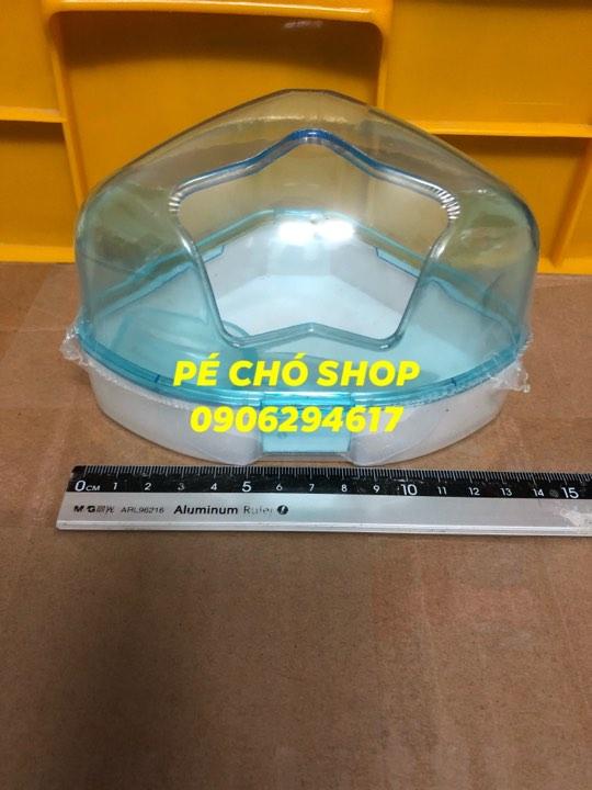 [HCM]Nhà Tắm hamster Mika có Muỗng xúc cát (2size vừa và to)