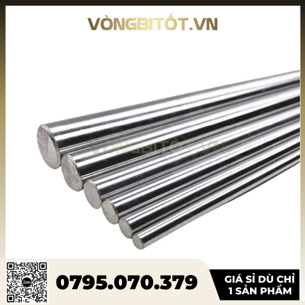 Thanh Ray Trượt Tròn Phi 25 (SFC25) Dài 500mm, 1000mm, 1500mm