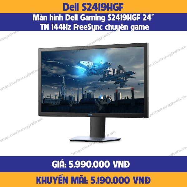 Bảng giá Màn hình Dell Gaming S2419HGF 24 TN 144Hz FreeSync chuyên game-chính hãng-mới 100% Phong Vũ