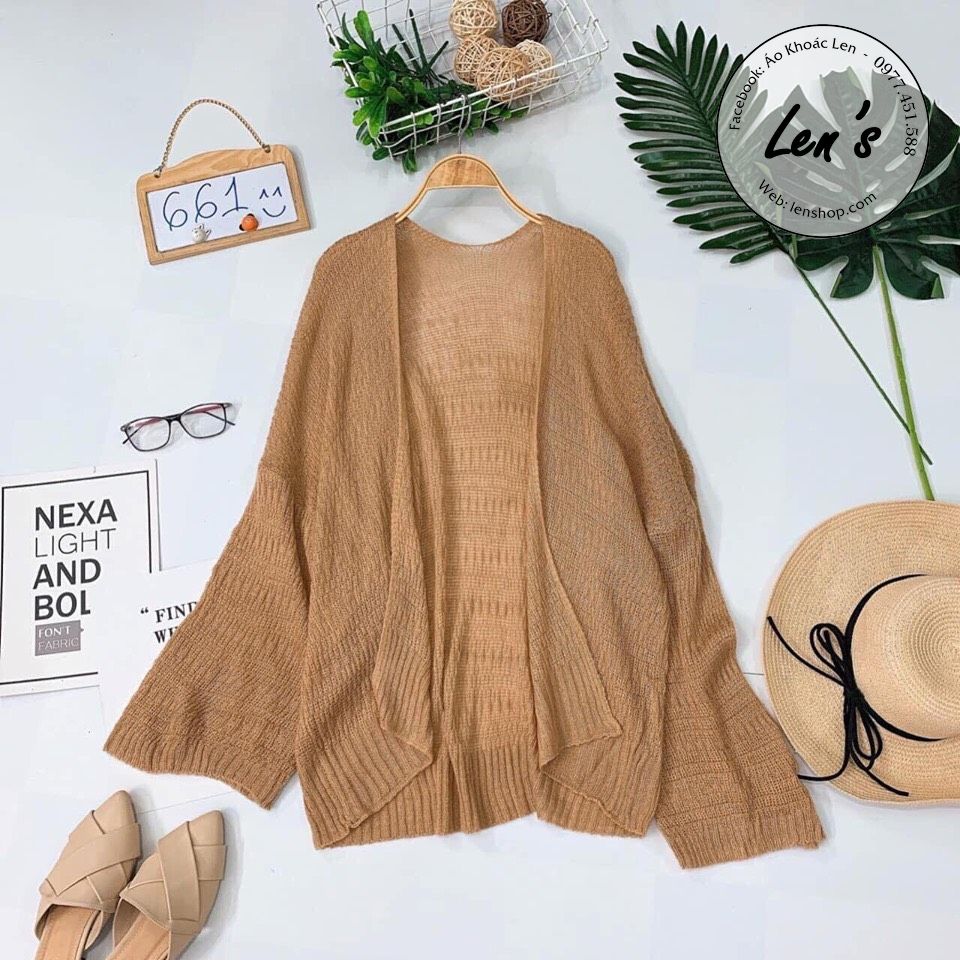 ÁO KHOÁC CARDIGAN MỎNG TAY RỘNG
