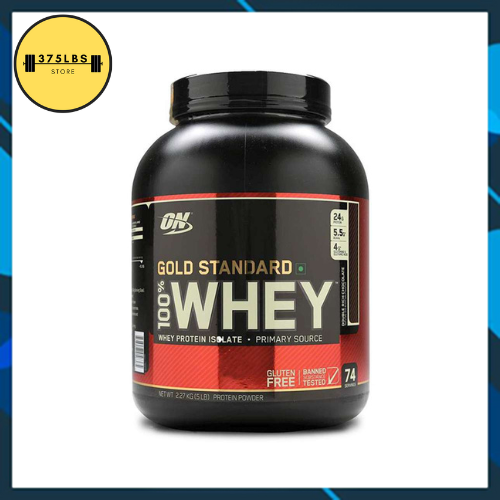 Whey protein gold stardard 100% 5lbs Optimum Nutri-supports increased muscle, recovery after tâp tempered