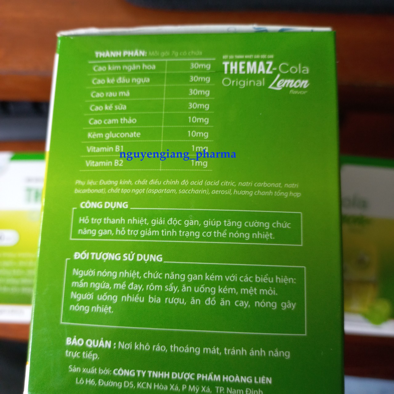 Bột sủi thanh nhiệt giải độc Themaz-cola (Hộp 20 gói)