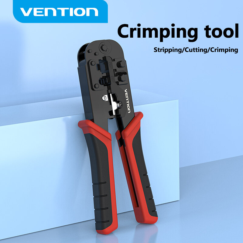 Vention Crimping tool Crimper 3 in 1 Stripping Cutting Crimping Multi-Function Crimping for RJ45 RJ11 RJ12 4P 6P 8P rj45 Crimper
