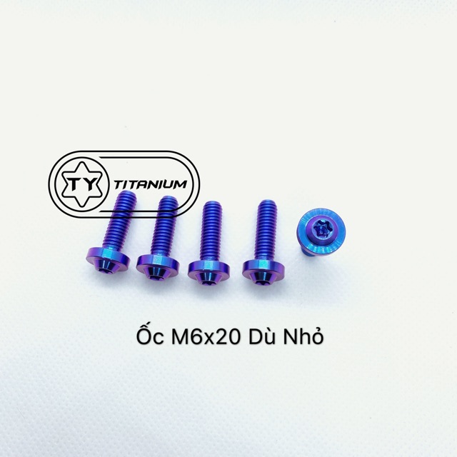 Ốc titan gr5 6li20 dù nhỏ gắn nhiều vị trí xe máy