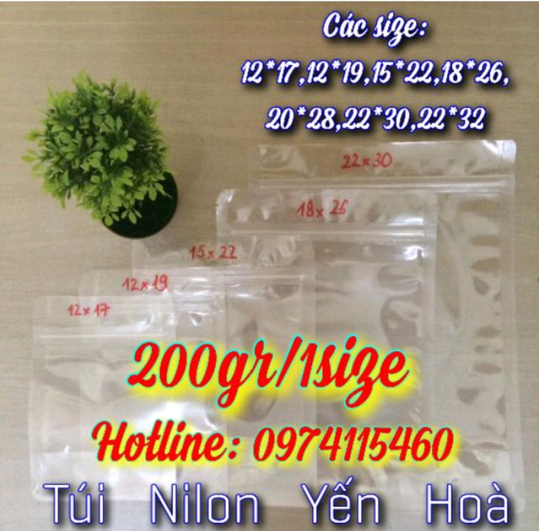 [HCM]200gr Túi zip đáy đứng 2 mặt trong (túi zipper đáy đứng hai mặt trong)