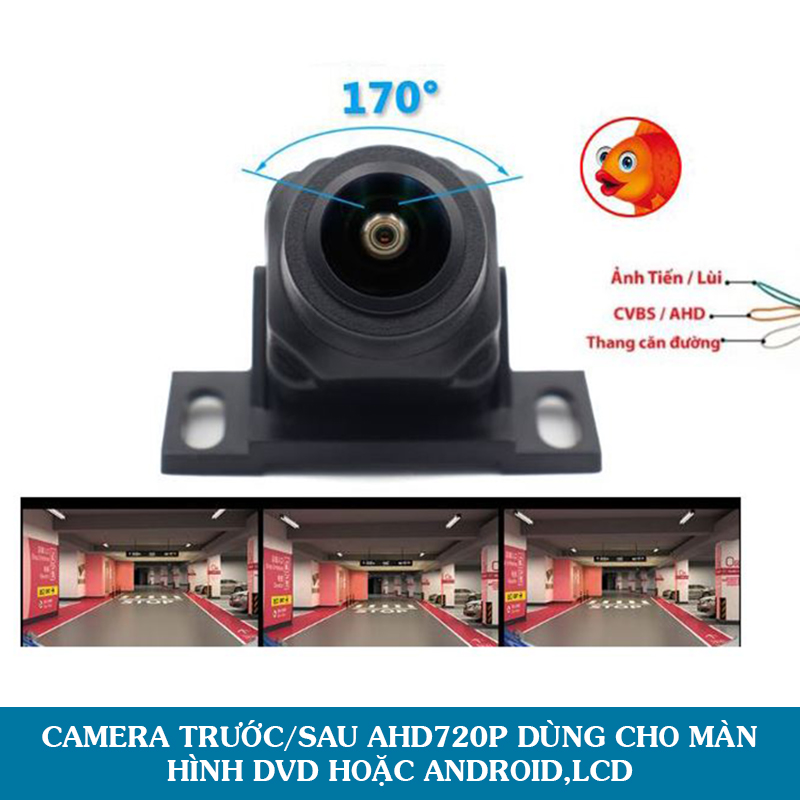 Camera trước ô tô dùng cho màn hình android,dvd,lcd độ phân giải ahd 720p