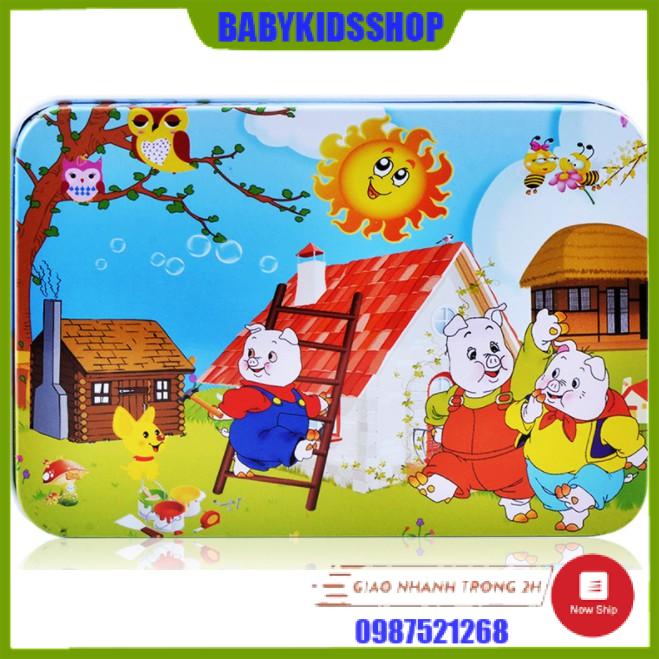 Tranh ghép 100 mảnh gỗ puzzle chọn chủ đề cho bé