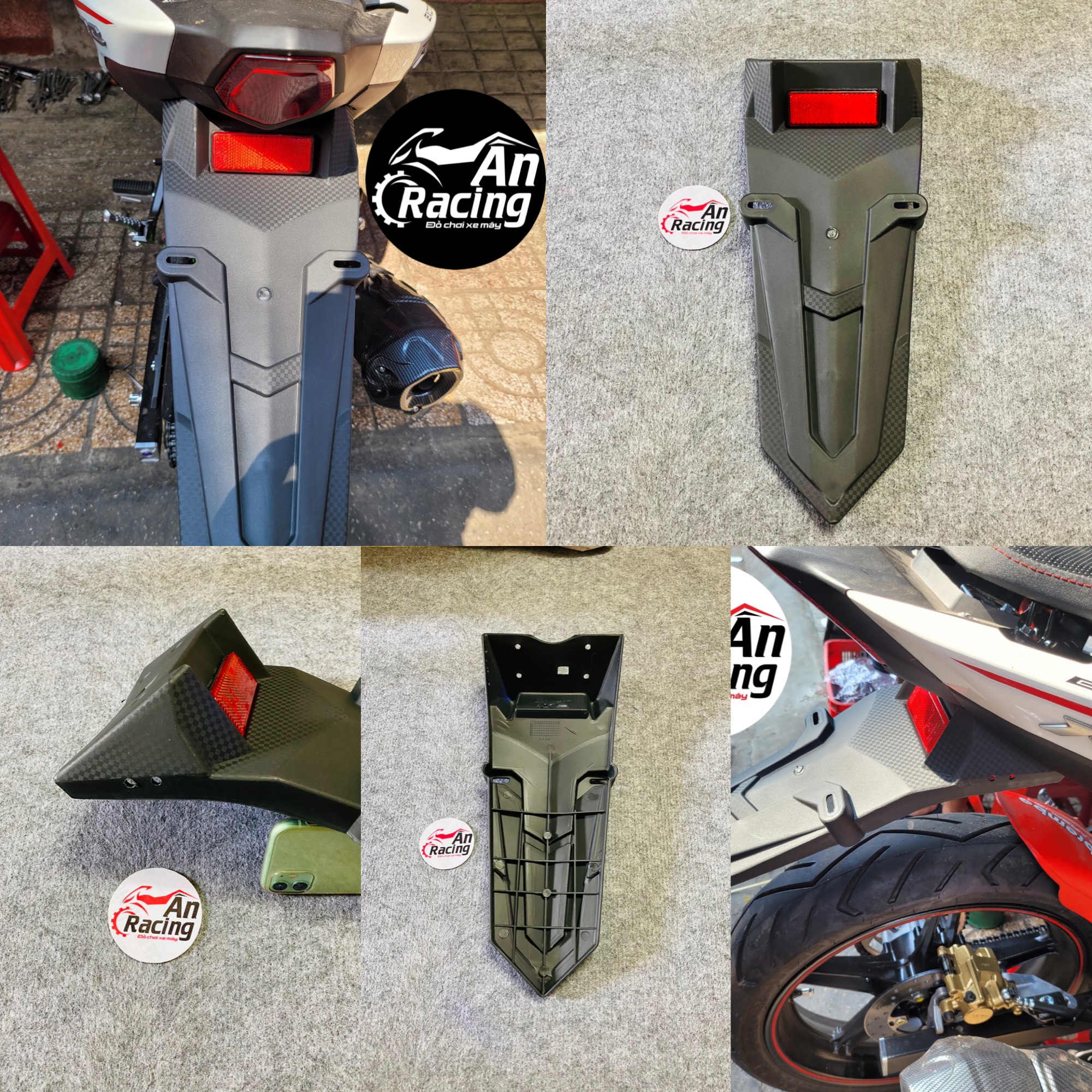 Đuôi dè chắn bùn gắn xe Exciter 155