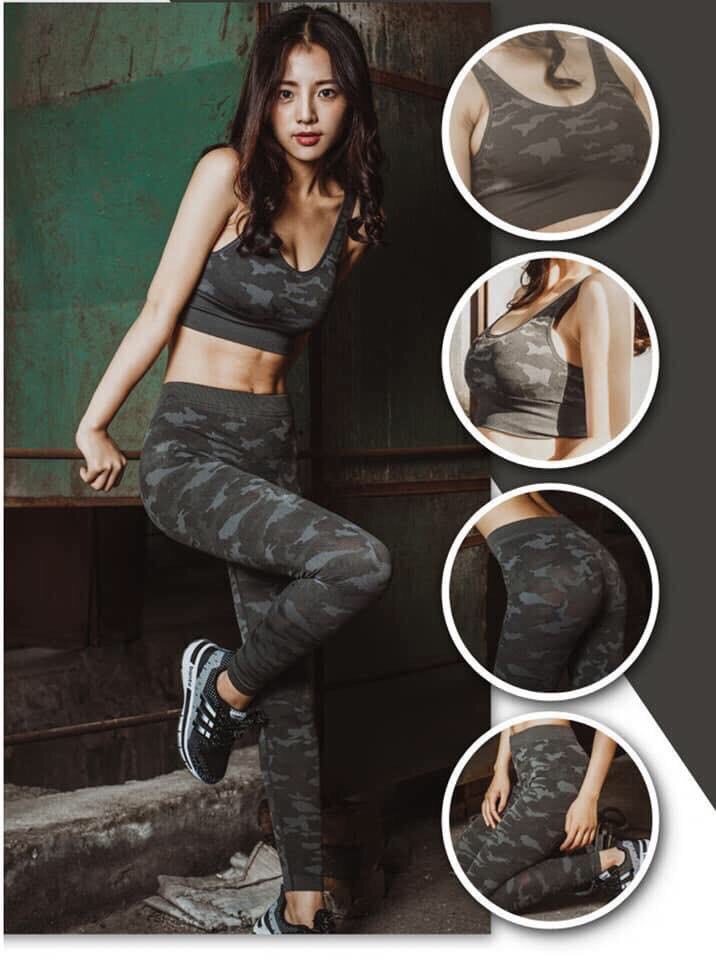 [HCM]Bộ đồ tập yoga gym rằn ri B23