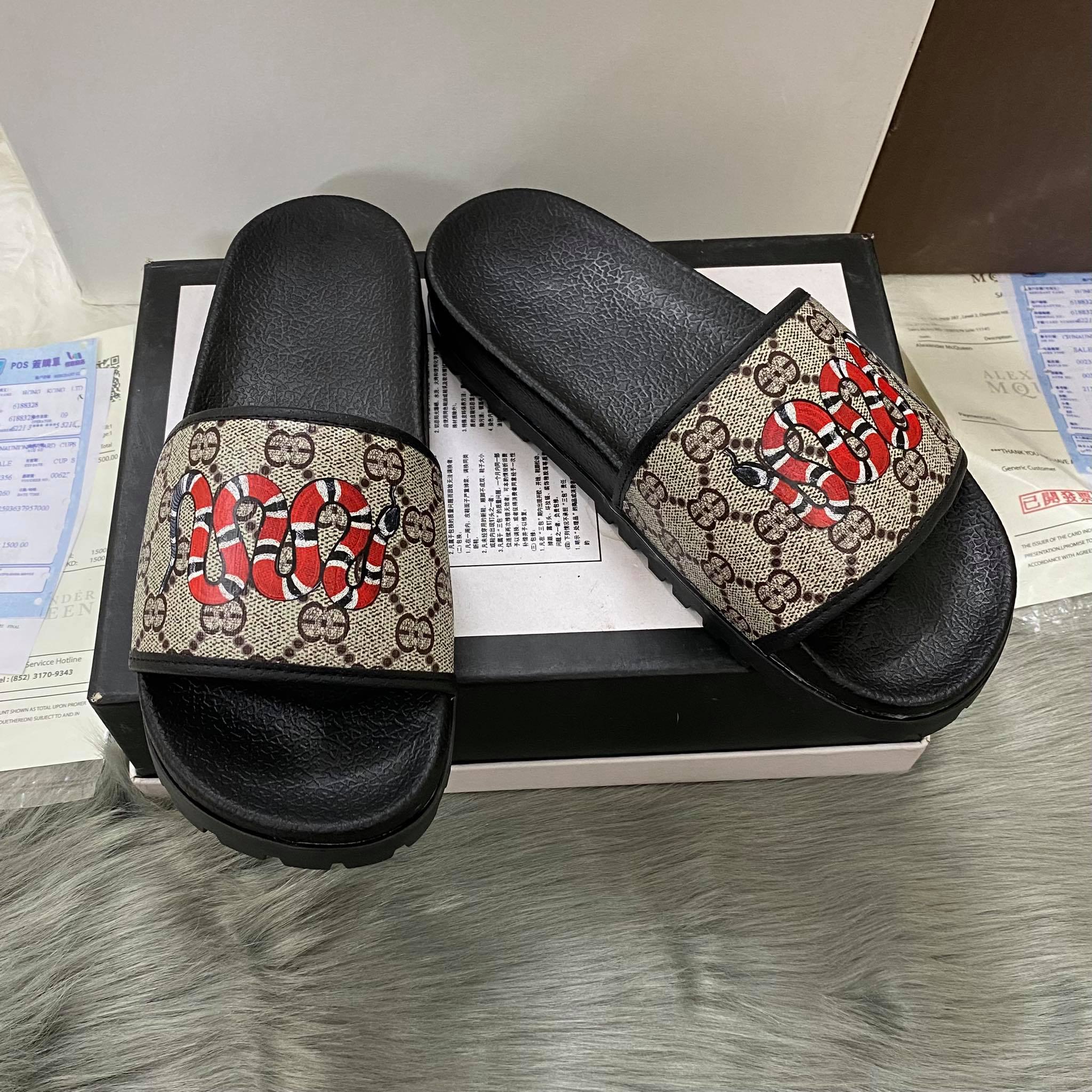 Dép hình rắn đế cao nam