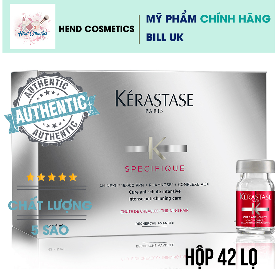 HUYẾT THANH CHỐNG RỤNG VÀ MỌC TÓC KERASTASE CURE ANTI CHUTE (Hộp 42 lọ)