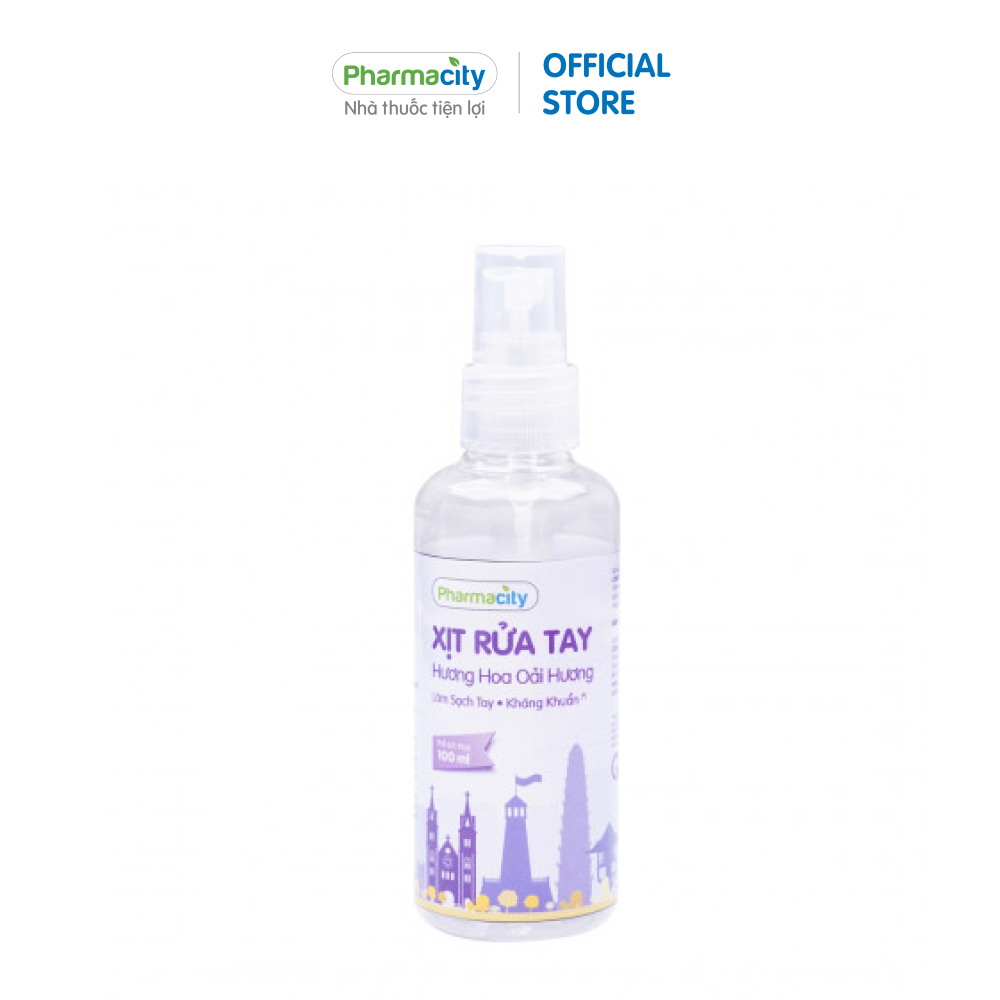 Xịt rửa tay khô hương hoa oải hương Pharmacity