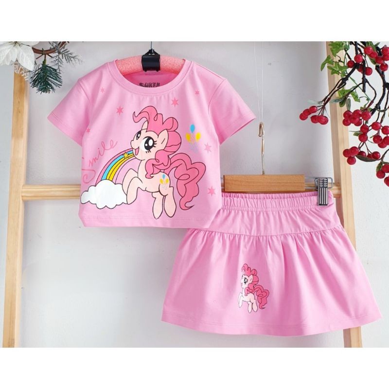 Set Áo Váy Ngựa Pony Cho Bé Gái