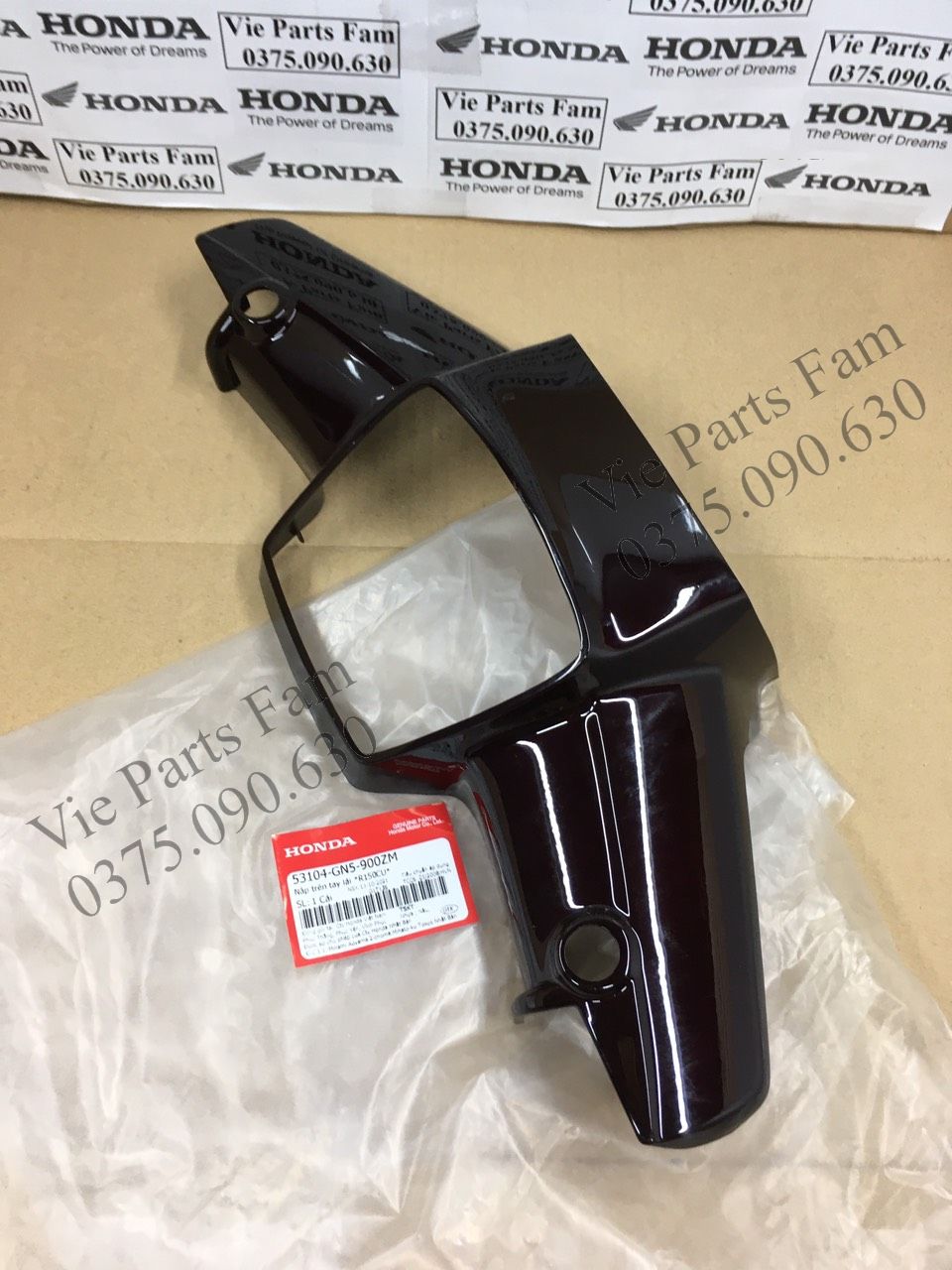 ỐP ĐẦU TRÊN TAY LÁI DREAM THÁI /SUPER DREAM ĐỜI ĐẦU (ĐẦU NHỎ) CHÍNH HIỆU HONDA MOTOR VN