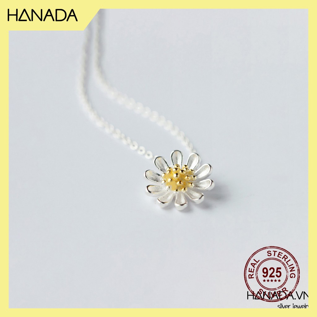 Dây Chuyền Bạc 925 Hanada  Hoa Cúc 0118