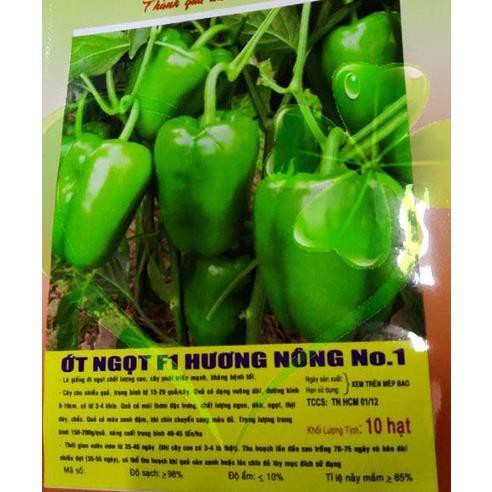 Hạt giống ớt ngọt F1 - gói 10 hạt