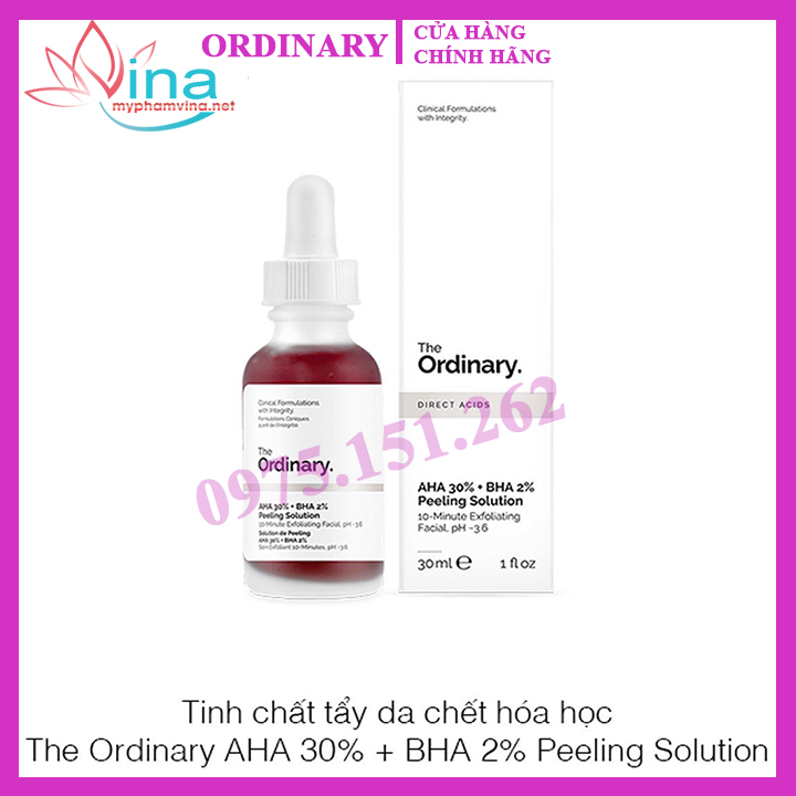 Tinh chất serum the ordinary aha 30% + bha 2% peeling solution 30ml