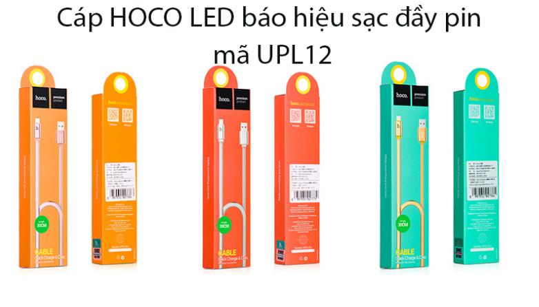 [HCM]CÁP HOCO IPHONE UPL12 CÓ ĐÈN BÁO SẠC PIN
