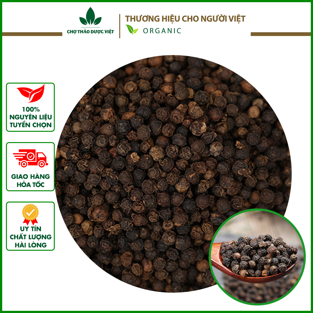 Hạt tiêu đen 100g, hạt tiêu khô, thơm, cay nồng, gia vị tẩm ướp, chế biến món ăn, pha nước chấm