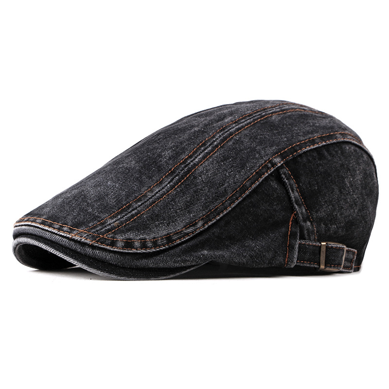 Mũ nồi bê rê nón beret vải jean nam arm-1284