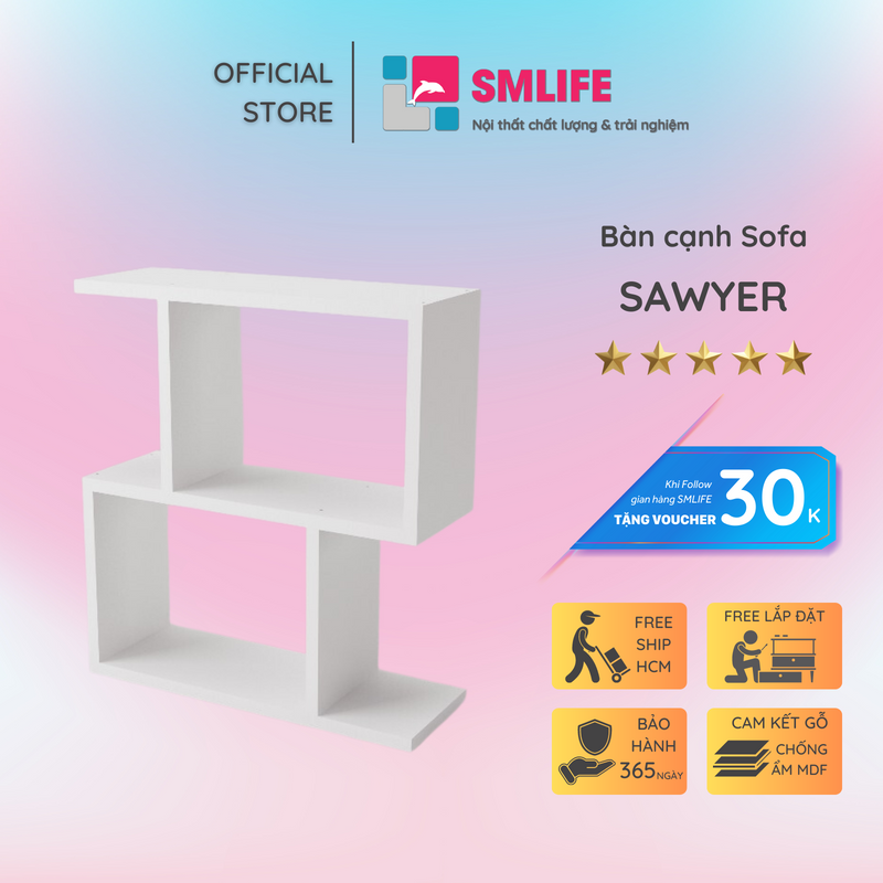 Bàn cạnh sofa SMLIFE Sawyer