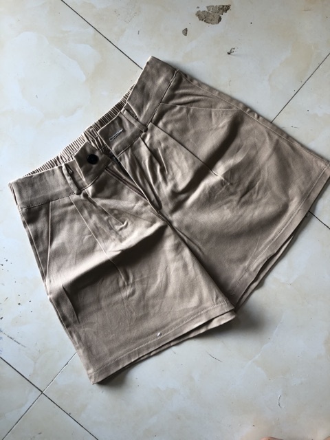 quần short nữ chất kaki chưn lưng kiểu nhật