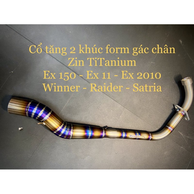 [HCM]Cổ pô titanium cho bô tăng ex10 ex11 ex15 winner sonic satria raider 32-51