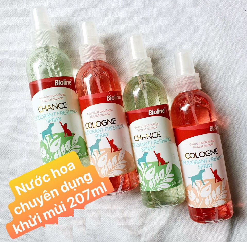 [HCM]Nước hoa cho chó mèo Bioline 207ml