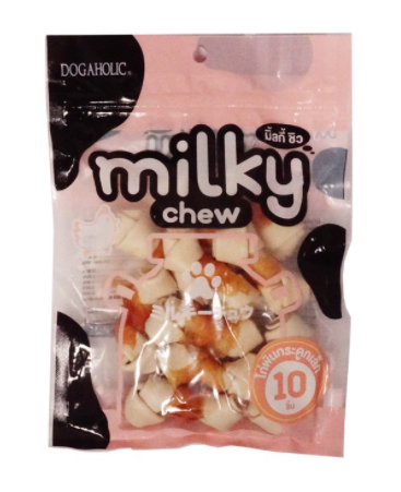 Xương gặm cho chó Milky Dogaholic bổ sung canxi làm sạch răng túi 200g - Dog Paradise