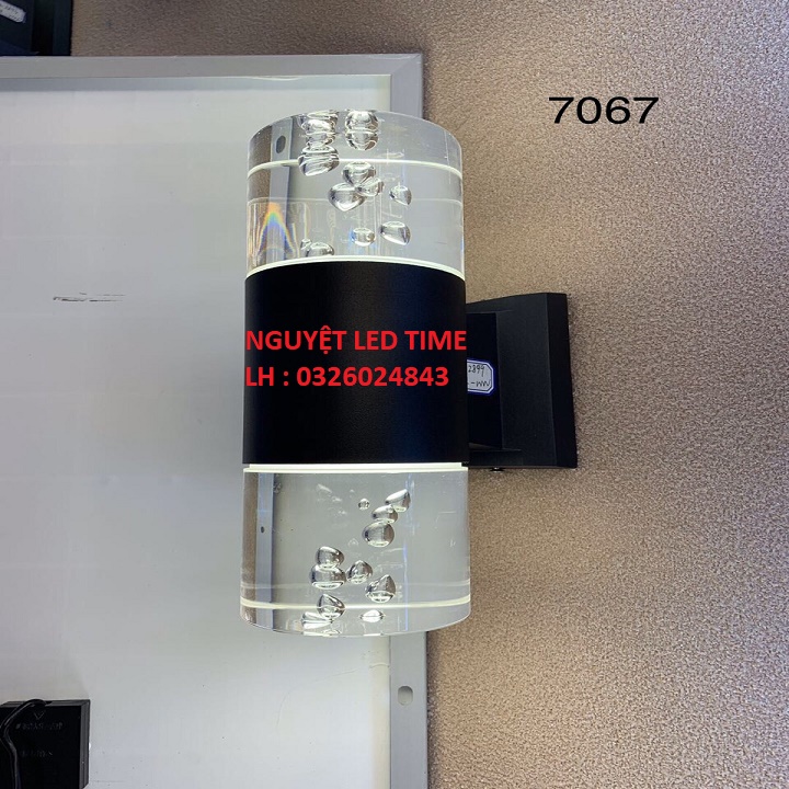 Đèn gắn tường pha lê Led 2 đầu cao cấp-ĐỔI 3 MÀU CHỐNG NƯỚC