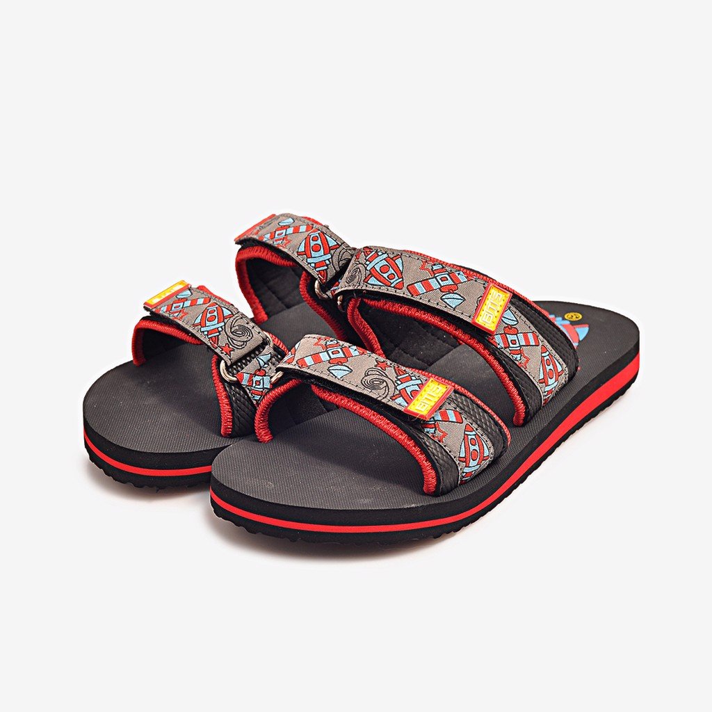 [Hoàn Xu] [SIÊU SALE] DÉP LÊ XỐP BÉ TRAI BITI'S 2 QUAI NGANG DXB128400 (ĐEN + XÁM + XANH DƯƠNG) - BITIS