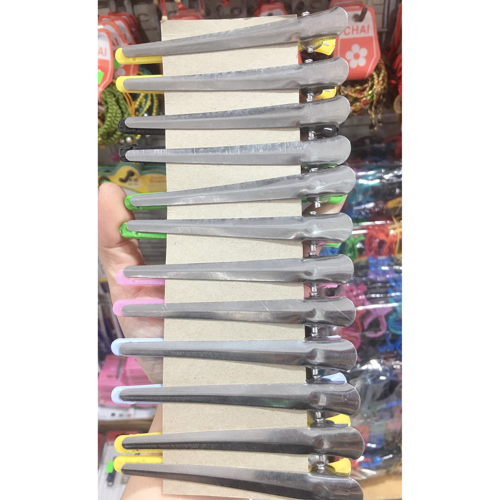 [HCM]Kẹp Mỏ Vịt Làm Tóc (Set 12 Cây)